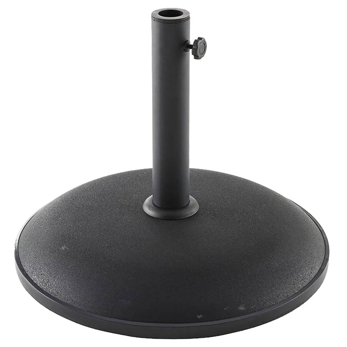 round parasol stand black