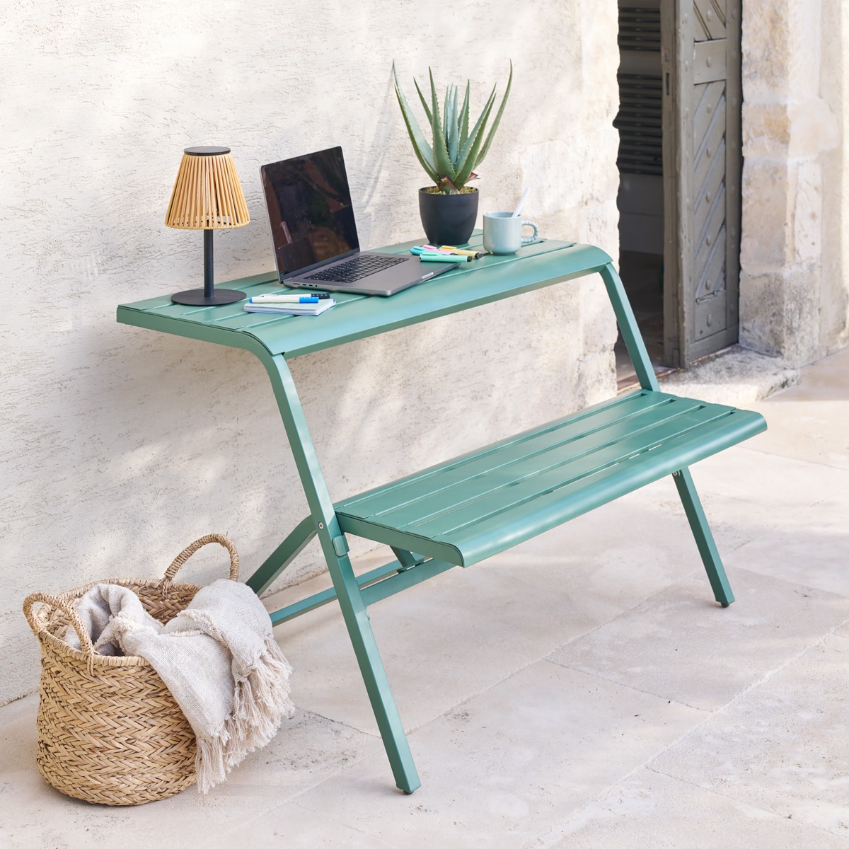 balcony set drilia olive green