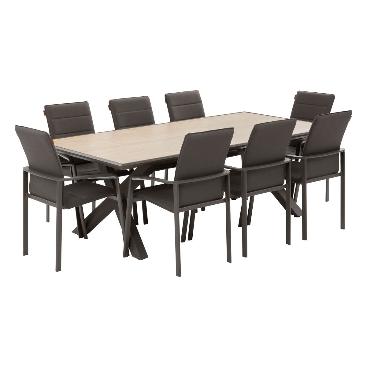 garden table axiome praline vanilla   8 diese chairs