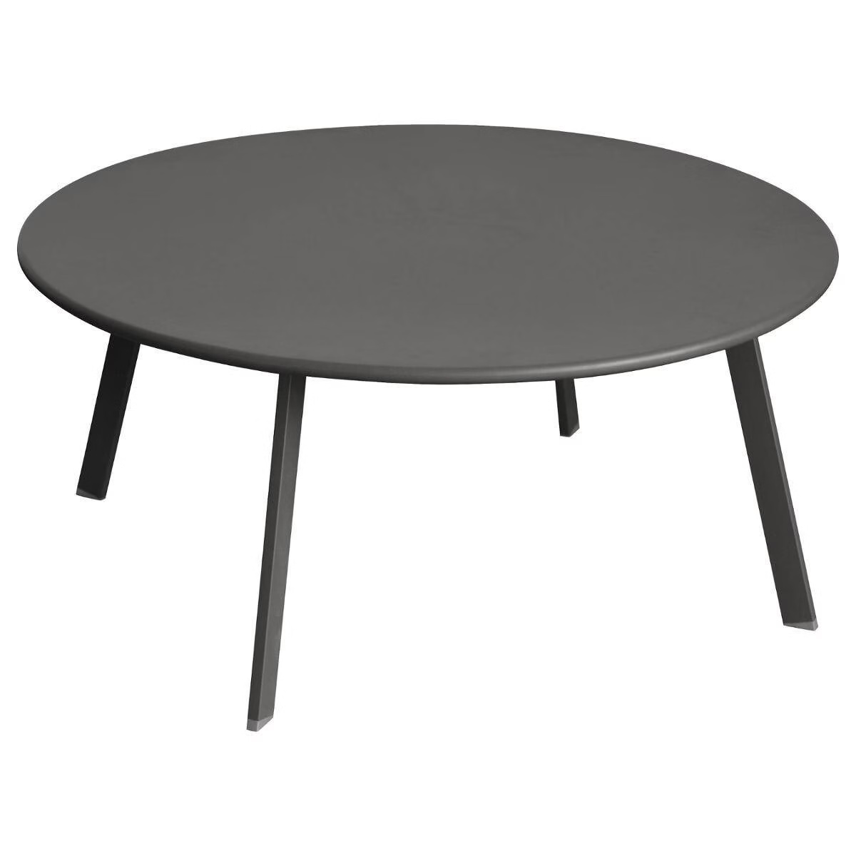 round garden side table saona graphite grey
