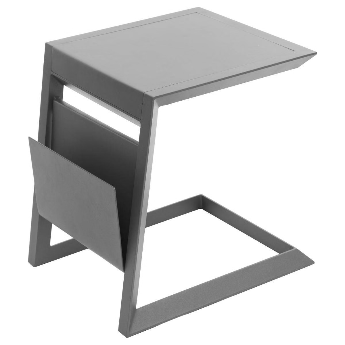 square garden side table allure graphite grey