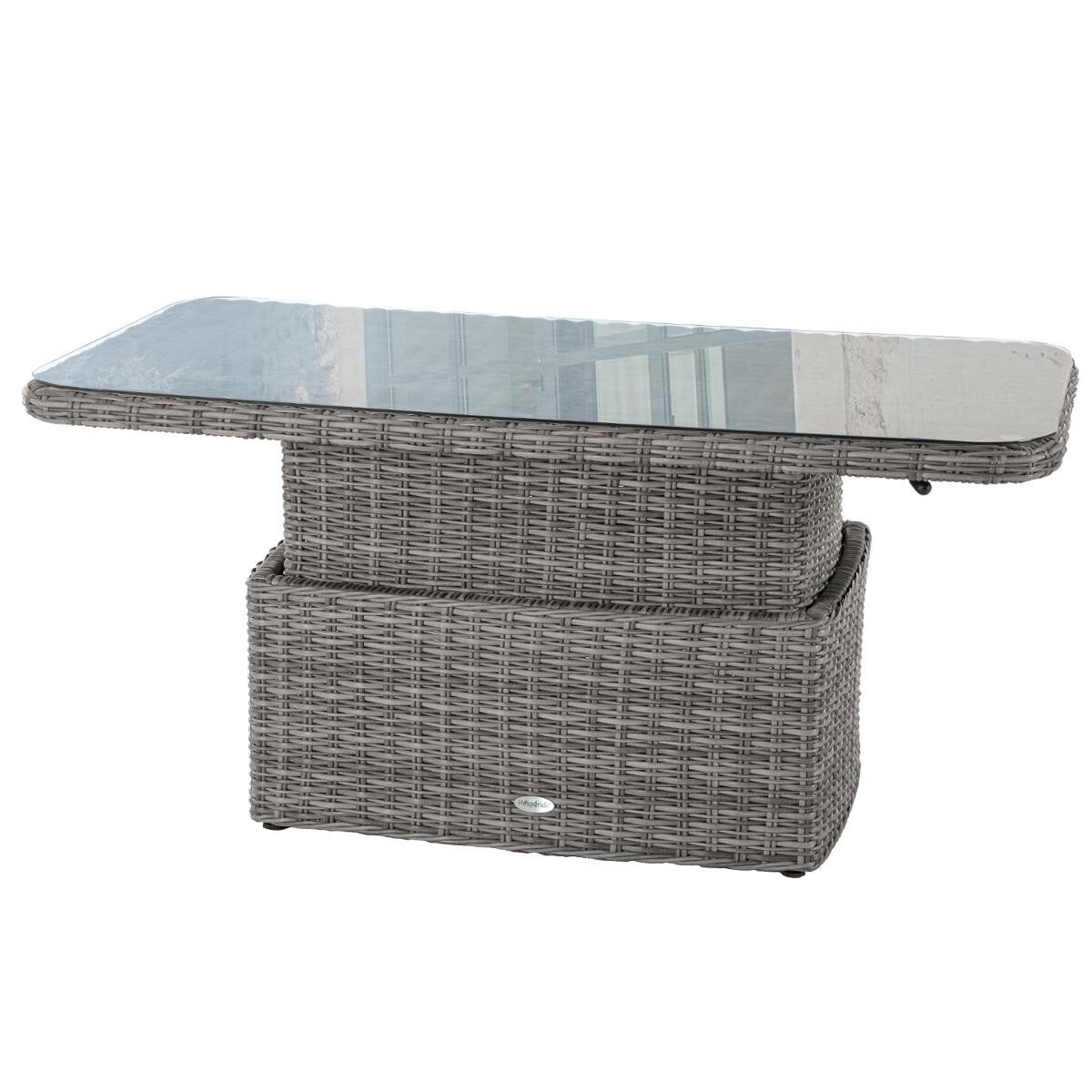 rectangular garden coffee table moorea adjustable height terre dombre