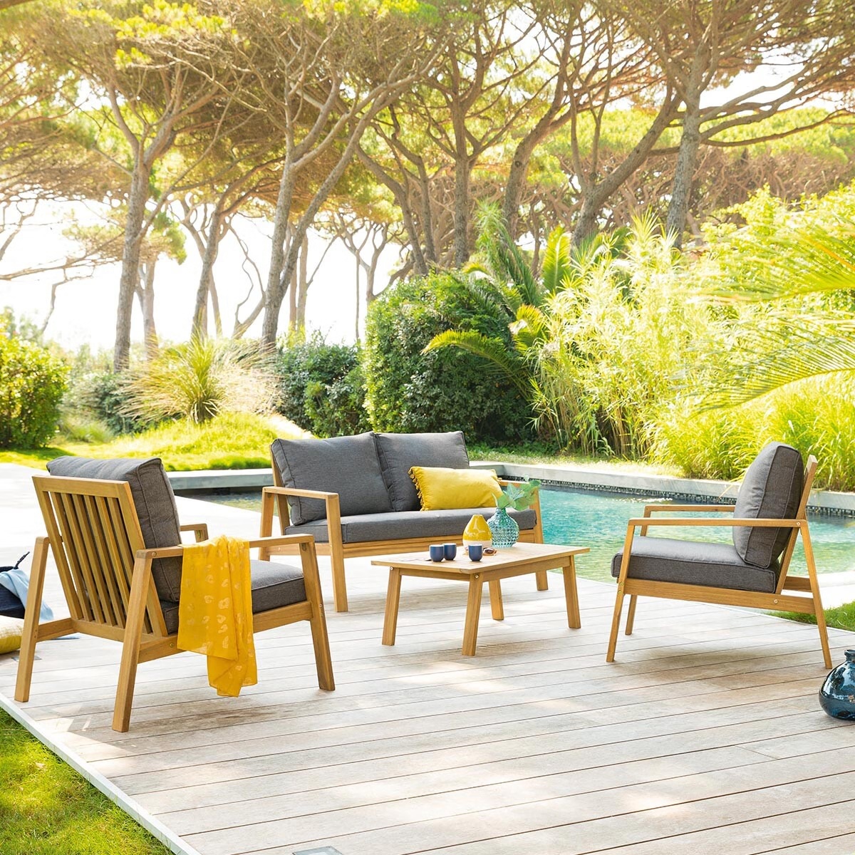 garden furniture set tiwi carbon acacia