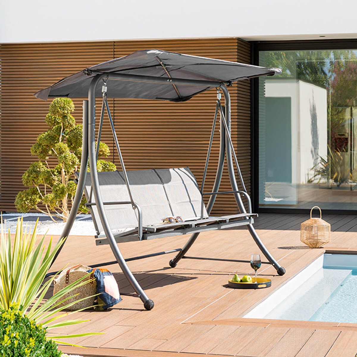 swing seat lako graphite grey slate grey