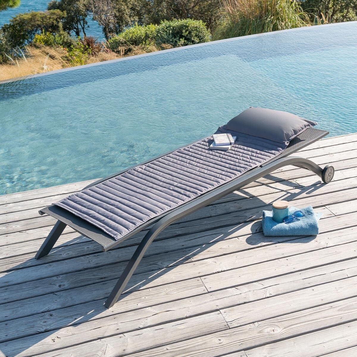 roll up lounger cushion adiya slate grey