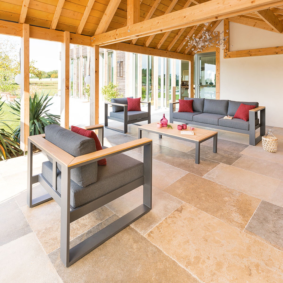 garden furniture set emperia graphite grey acacia
