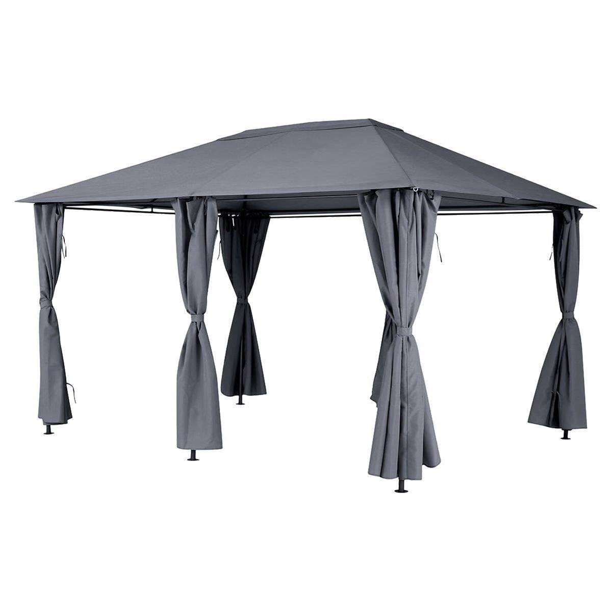 gazebo curtains santorini and thira slate grey