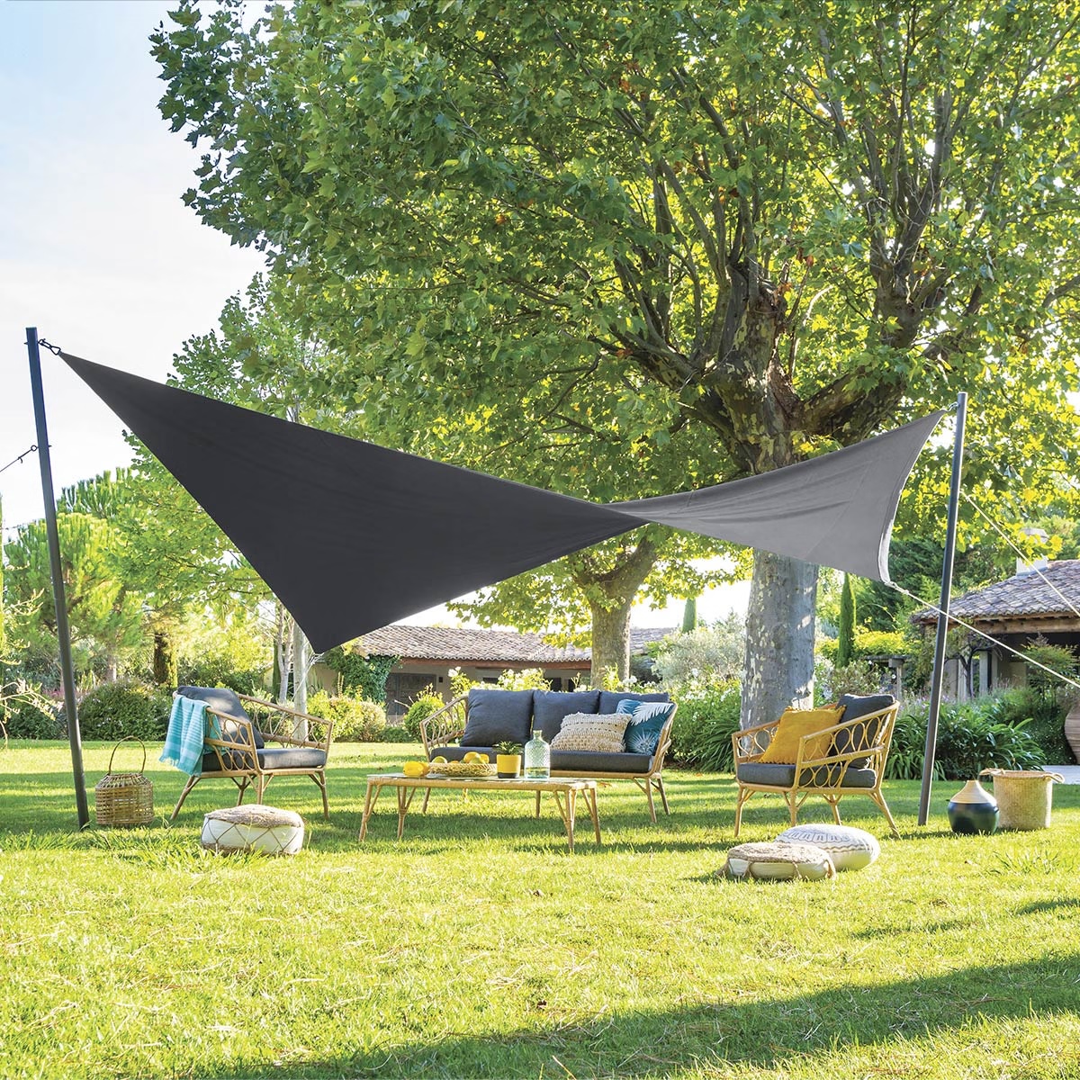 rectangular sun shade shae slate grey