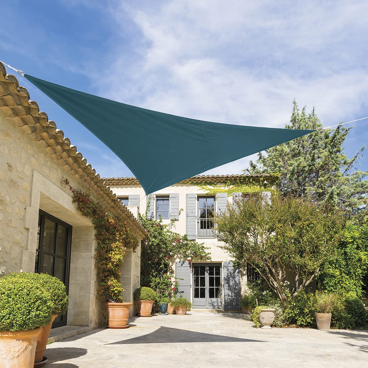 triangular sun shade shae teal