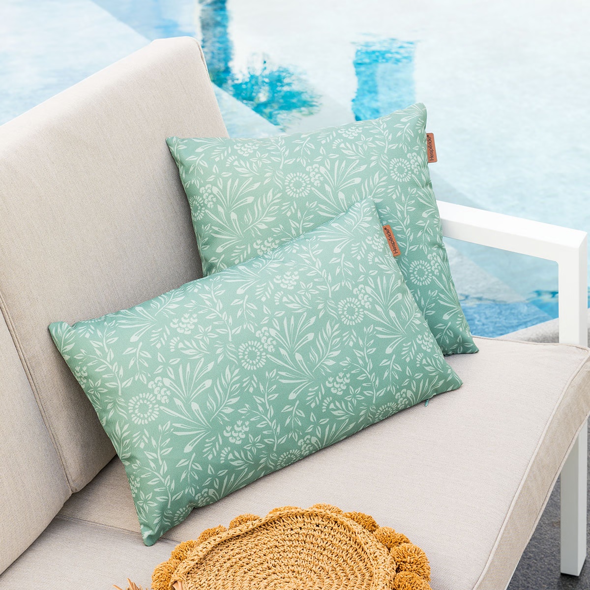 outdoor decorative cushion adiya jade green