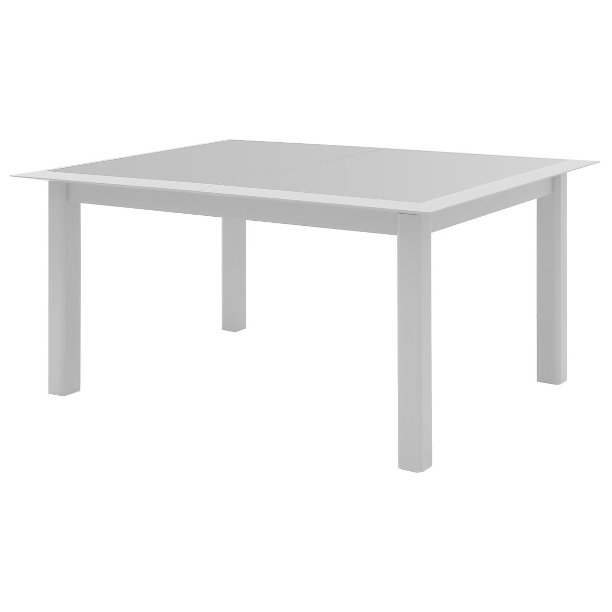extendable garden table allure grey white