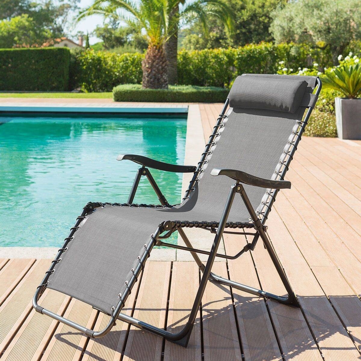 garden armchair milos anthracite