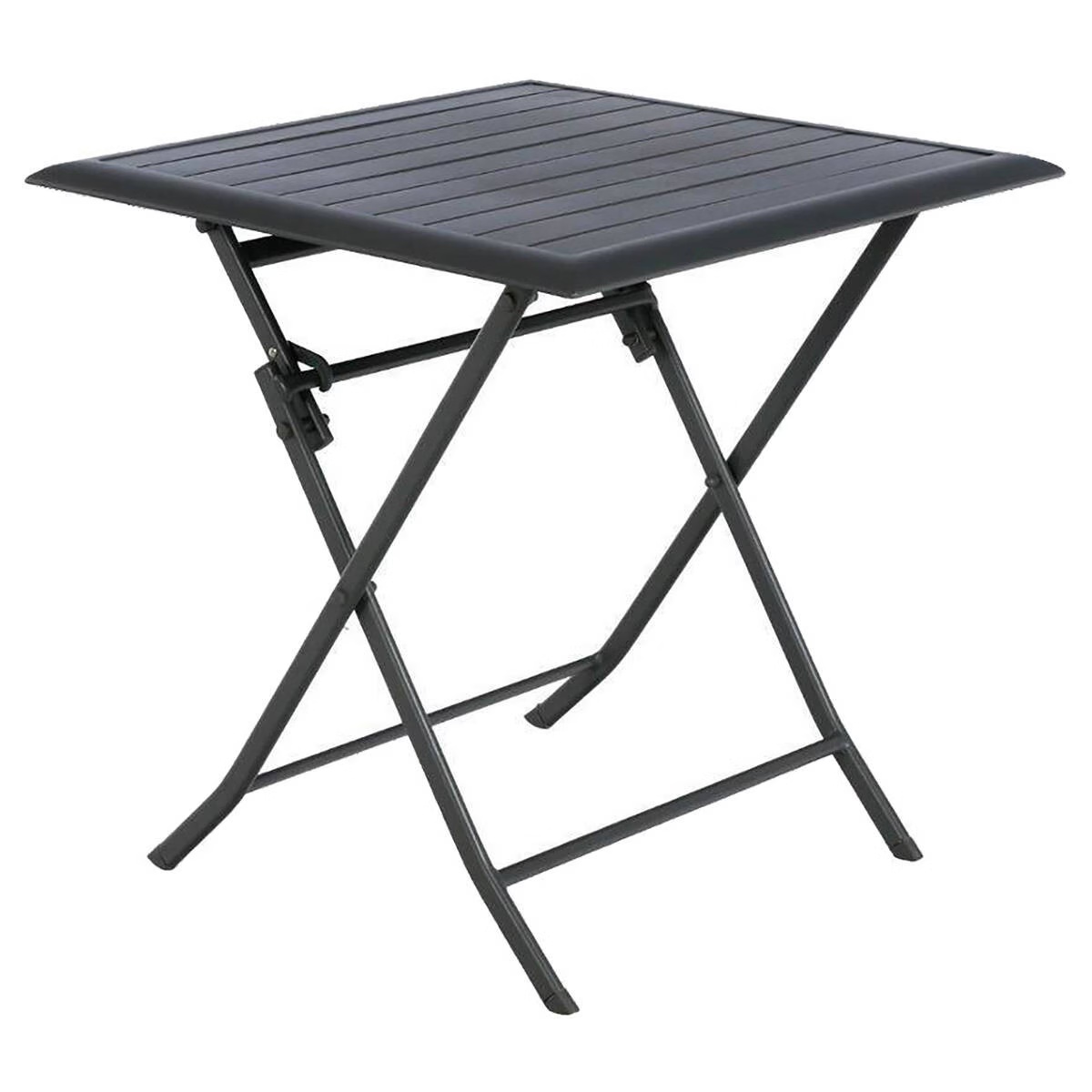 square foldable garden table azua graphite grey
