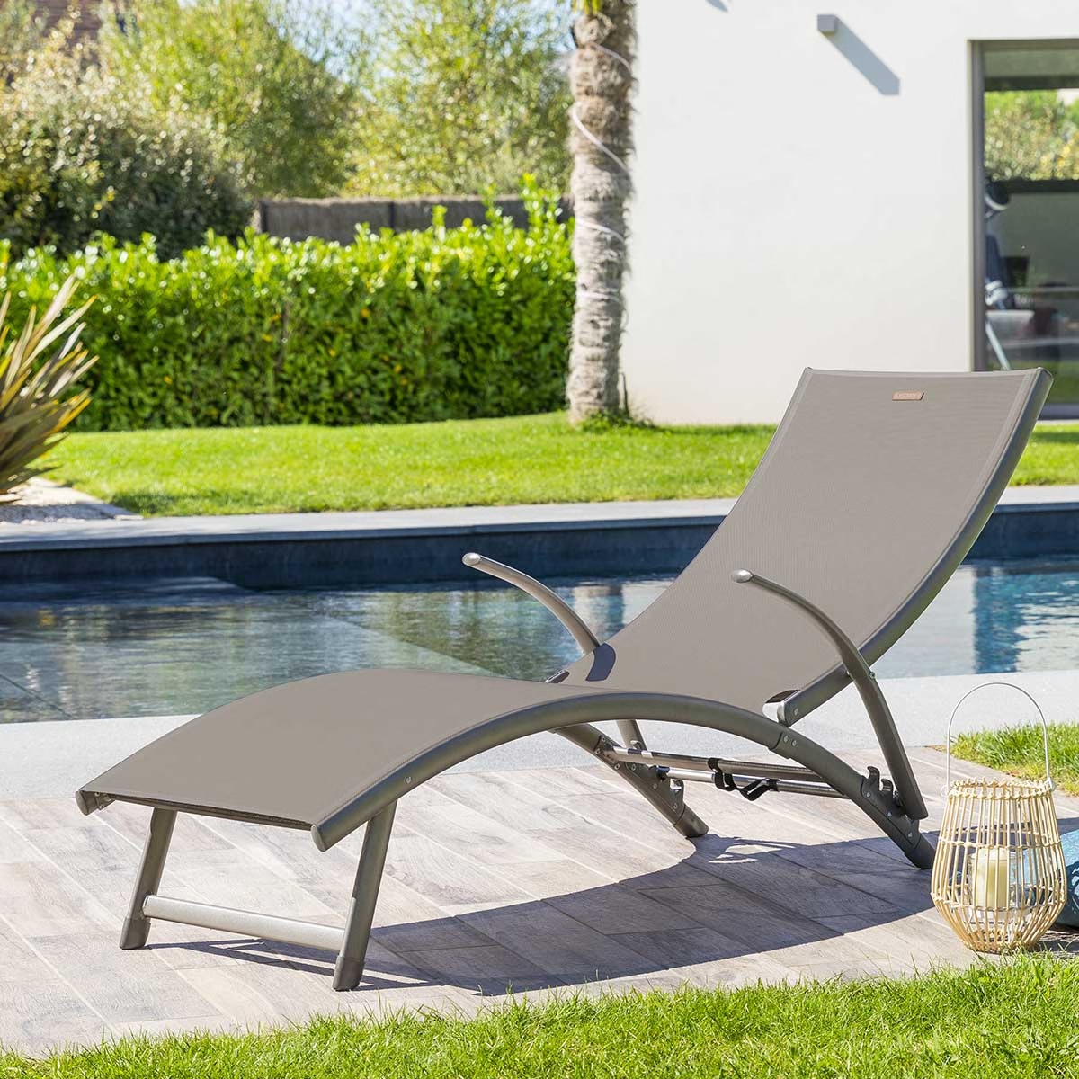 sun lounger samba noisette praline