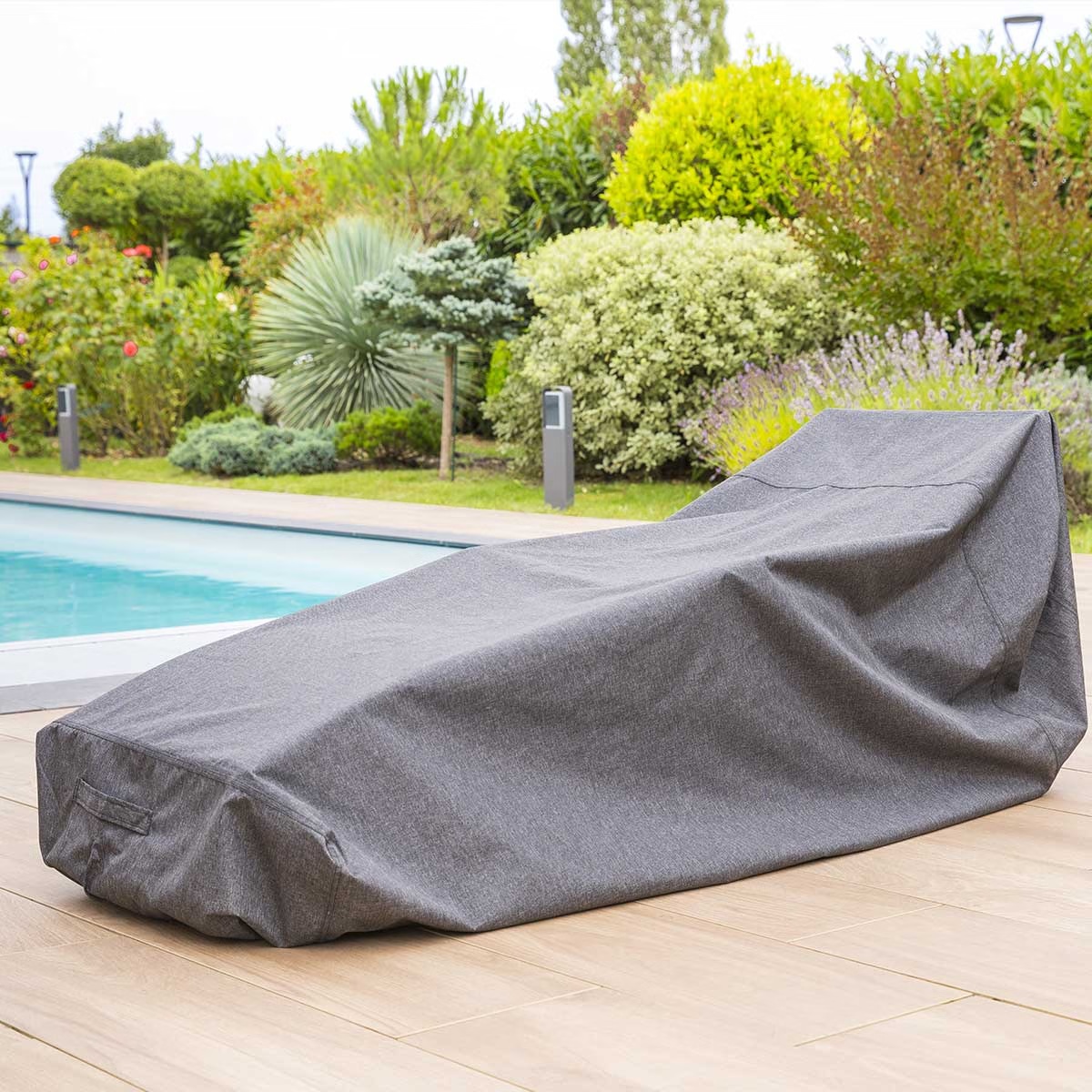 protective cover hambo for sun lounger grey m