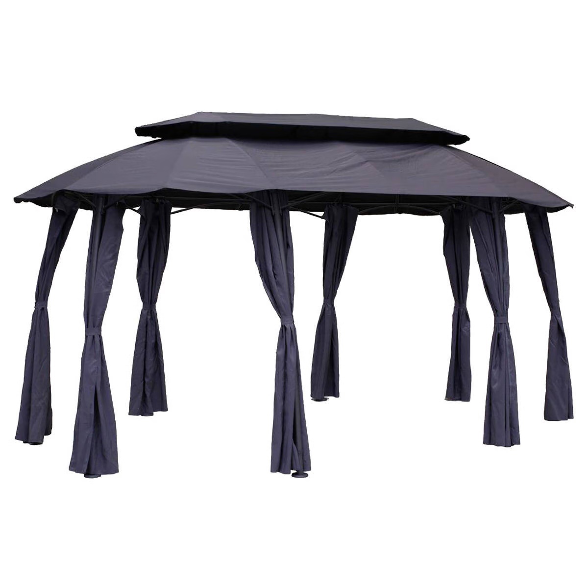 gazebo curtains maldives slate grey