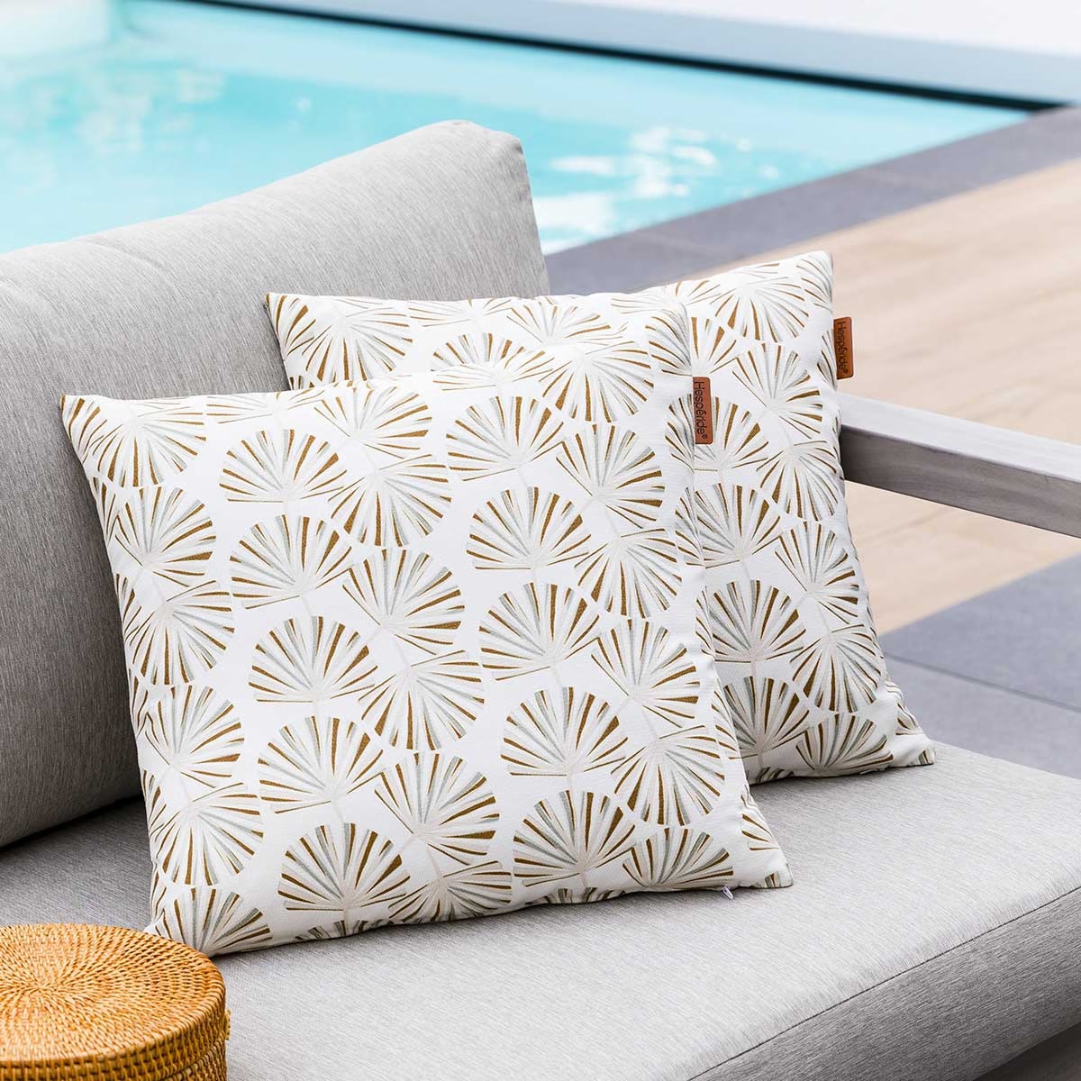 decorative outdoor cushion fylie palm camel