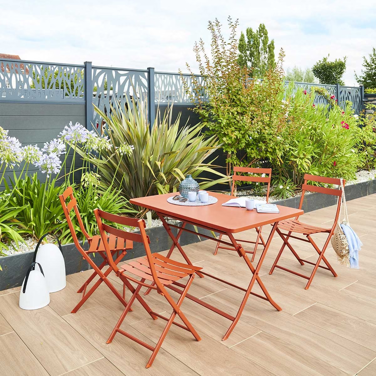 folding rectangular garden table greensboro amber