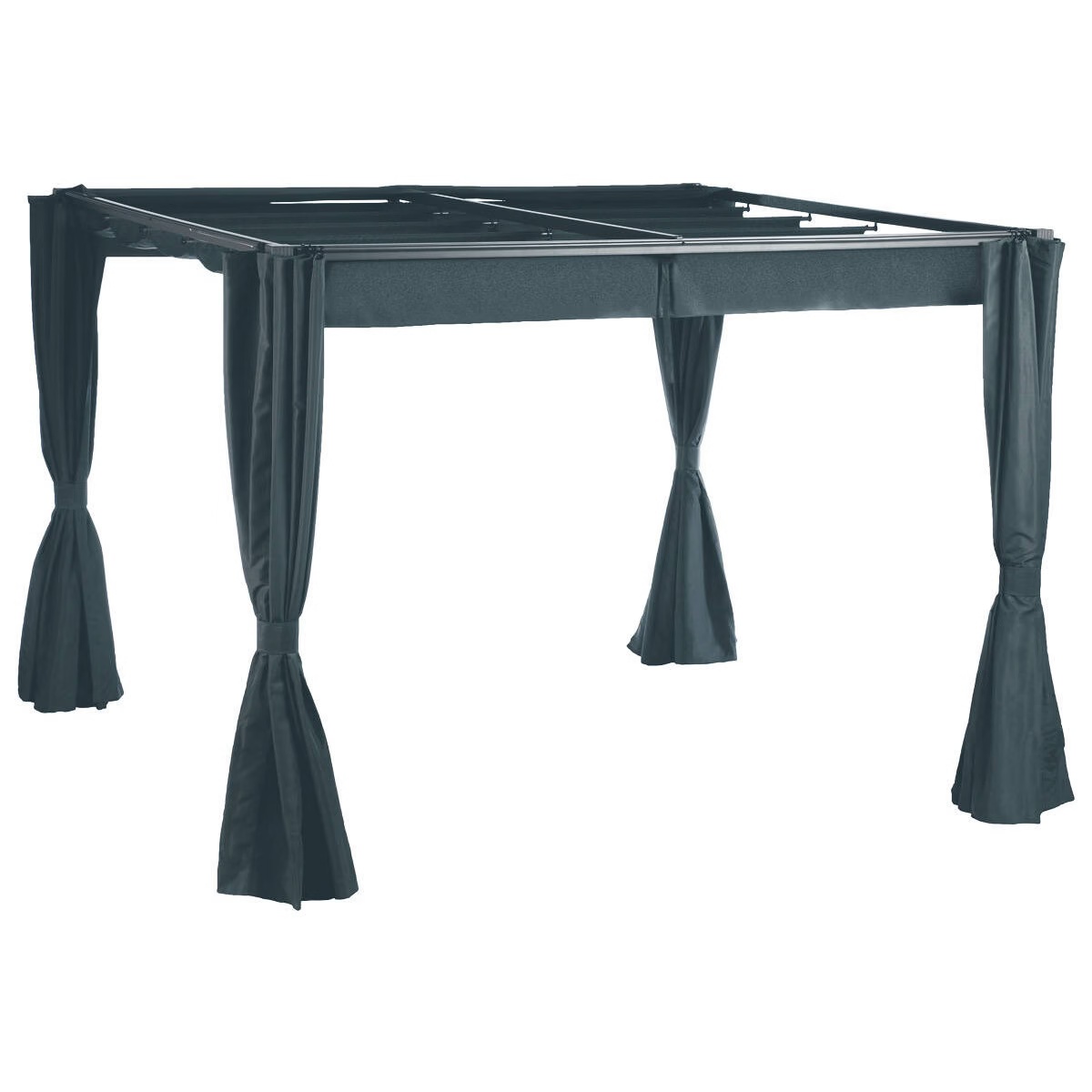 gazebo curtains palmeira slate grey