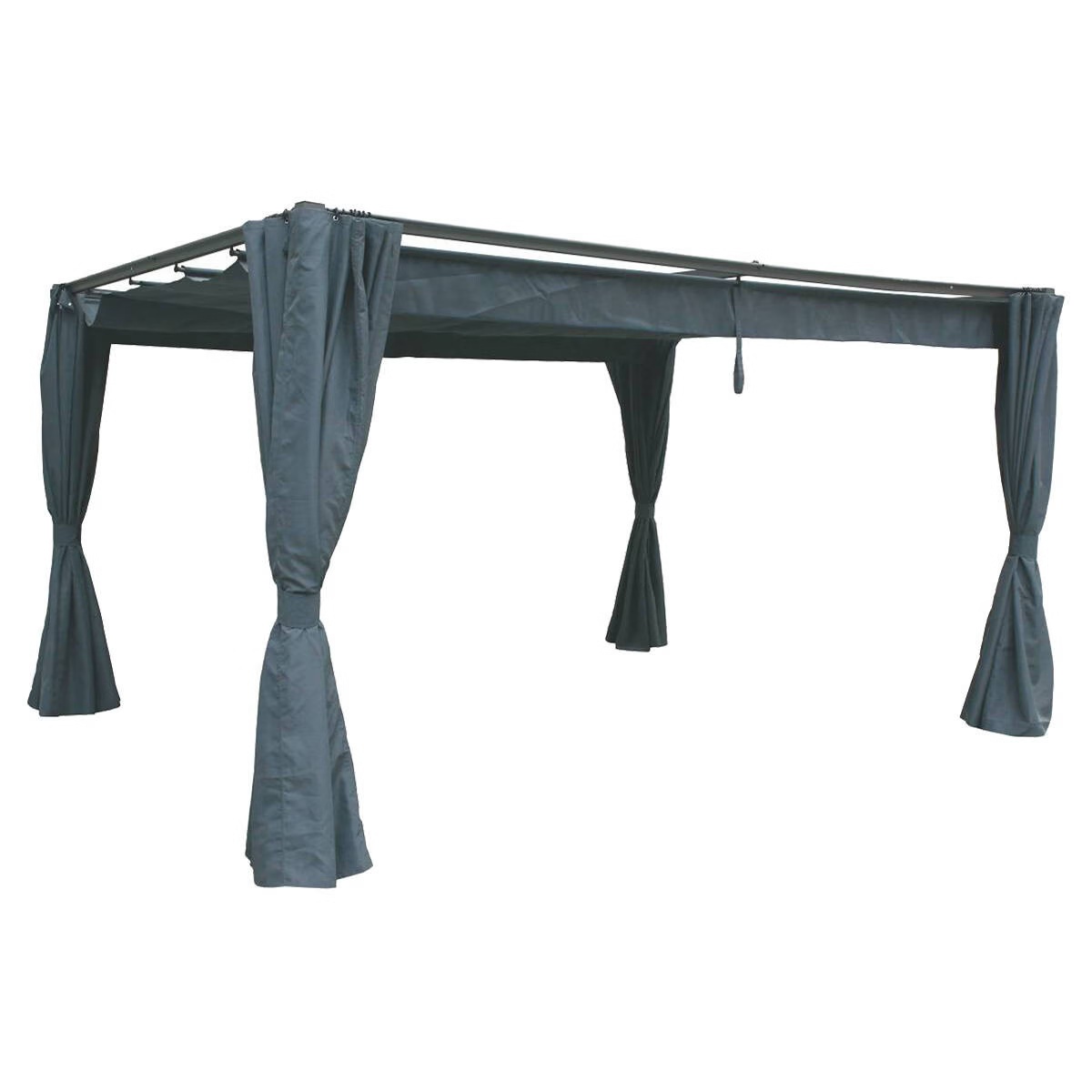 gazebo curtains palmeira slate grey