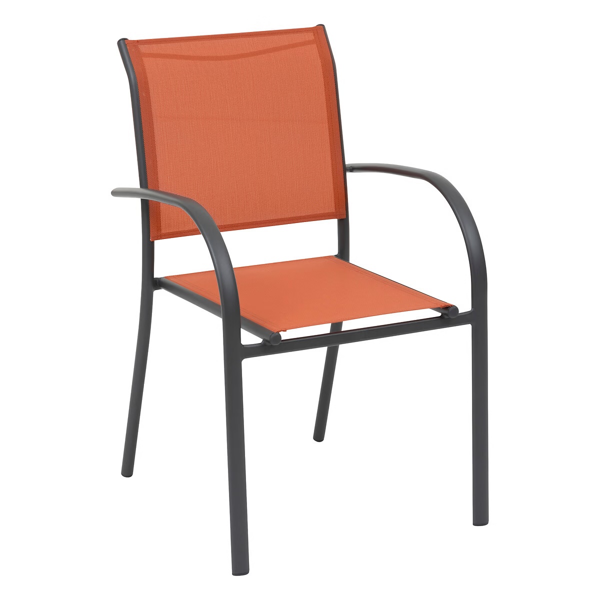 stacking garden armchair piazza amber graphite