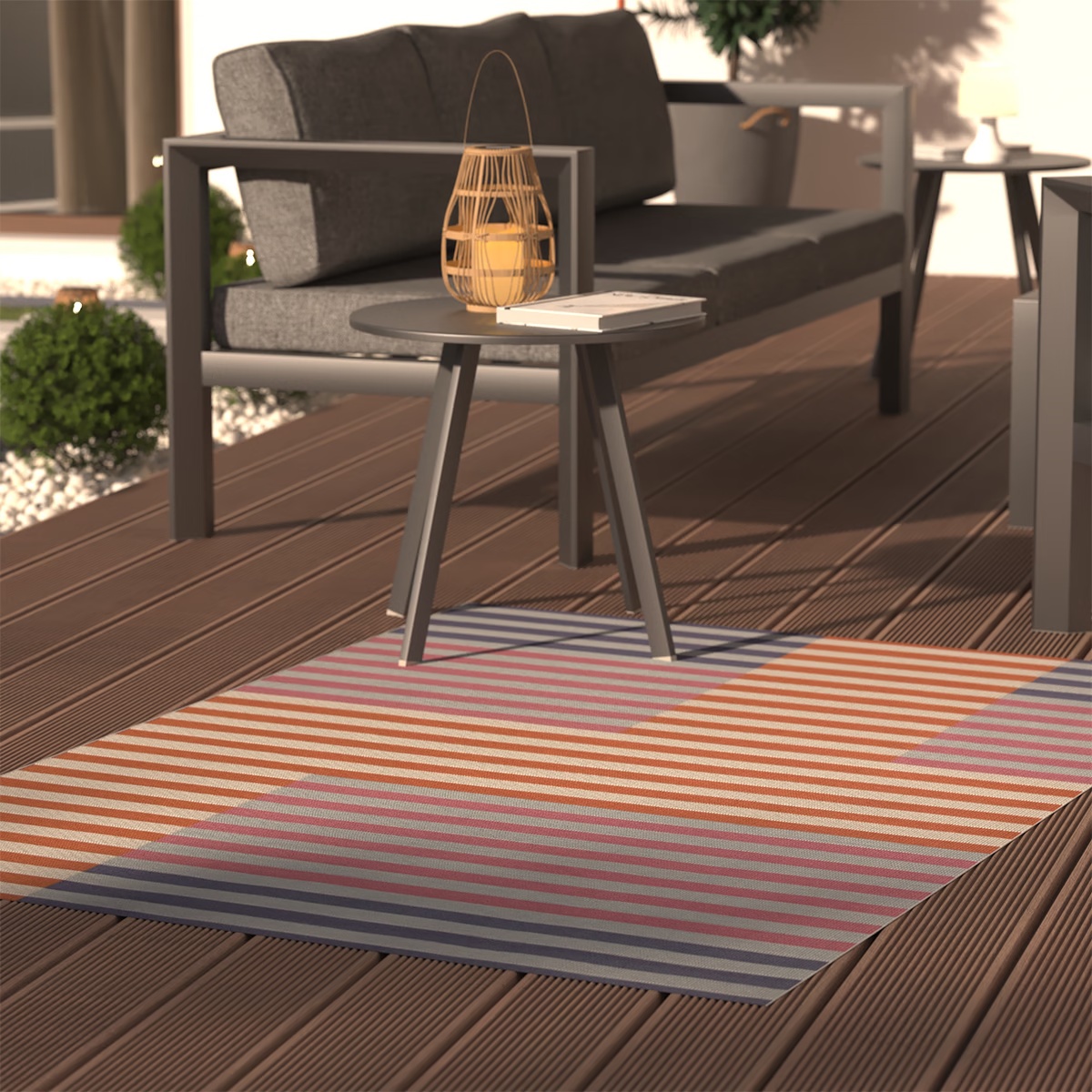outdoor and indoor carpet julio orange pink